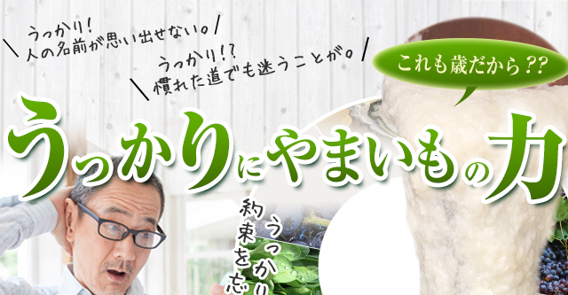 うっかりにやまいもの力驚きのリピート率92.7％